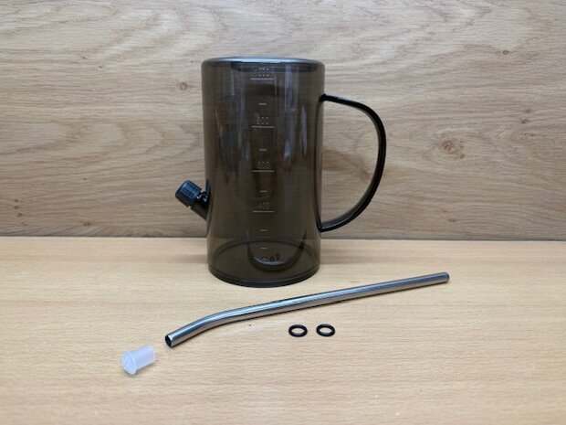 Gieter rookglas kunststof 1 liter.