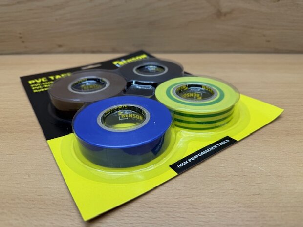PVC tape set 4x20m.