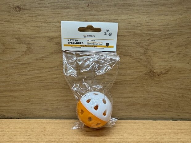Kattenspeelgoed bal met belletje.