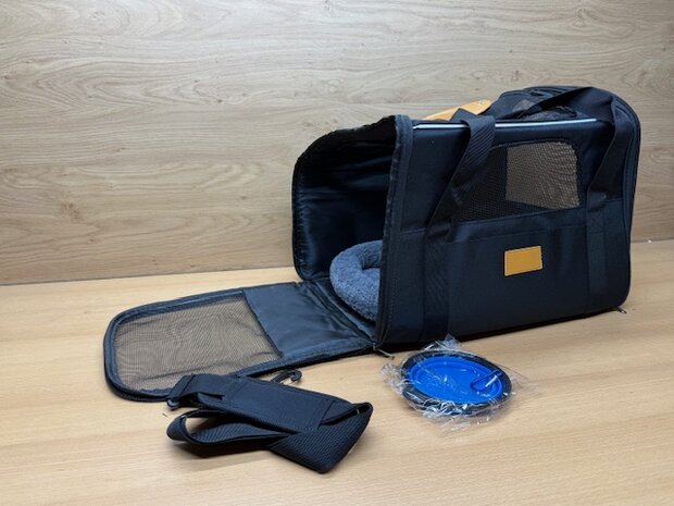 Huisdier draagbare reistas set 4 dlg.
