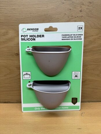 Pannenlap set siliconen 2 dlg. ( ovenwanten )