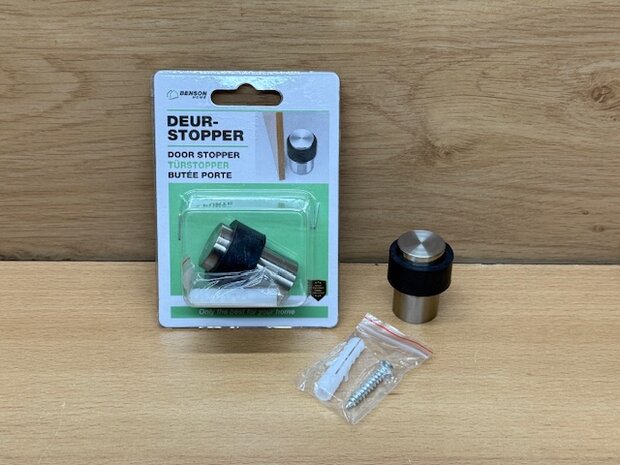 Deurstopper Benson zilver 40mm.
