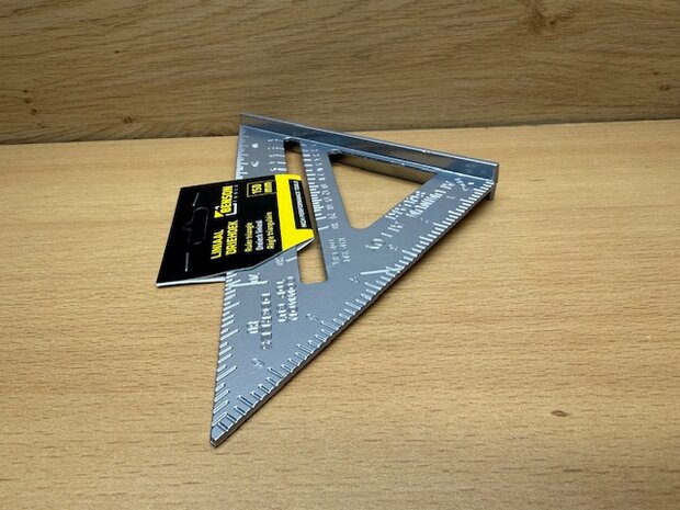 Meetdriehoek aluminium 150mm.