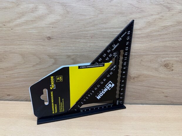 Meetdriehoek aluminium 45x23x240mm.