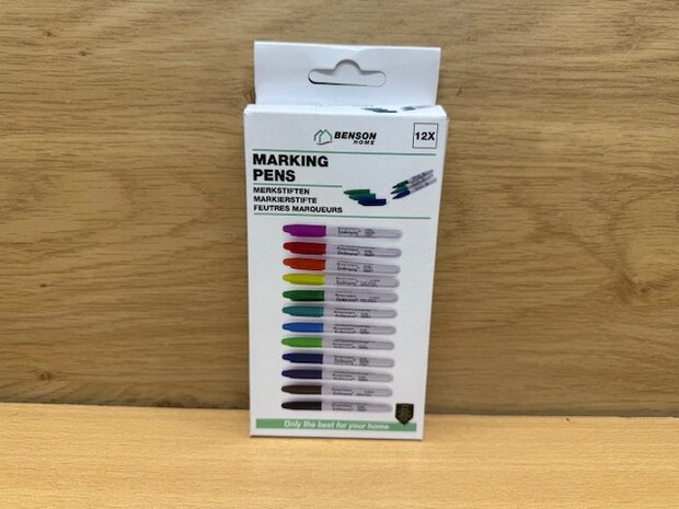 Merkstiftenset mini 12 dlg.