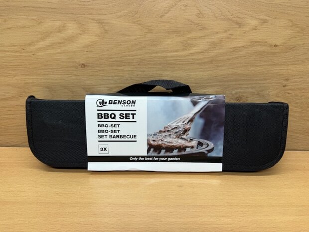 BBQ accesoires set in etui 3 dlg.