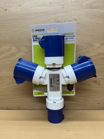 CEE stekker 3-weg splitter.