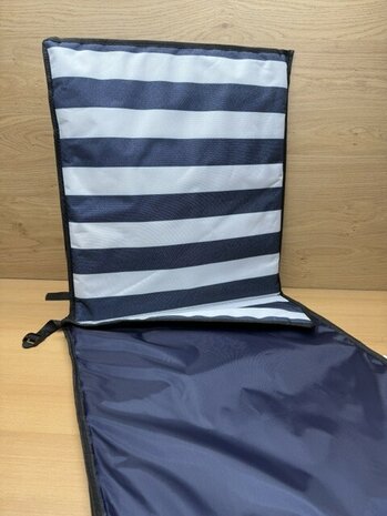Strandmat opvouwbaar met rugleuning.
