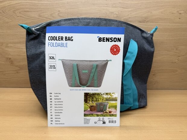 Koeltas Benson grijs 32 liter.