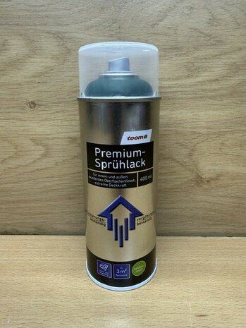 Toom premium lak mosgroen RAL6005 400ml.
