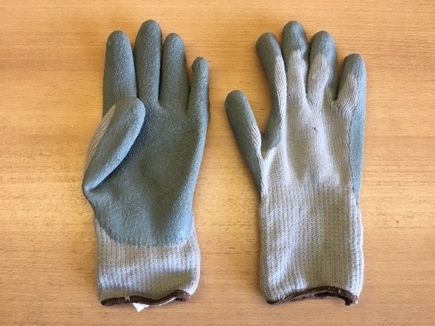 Handschoen winter gevoerd grijs maat L.