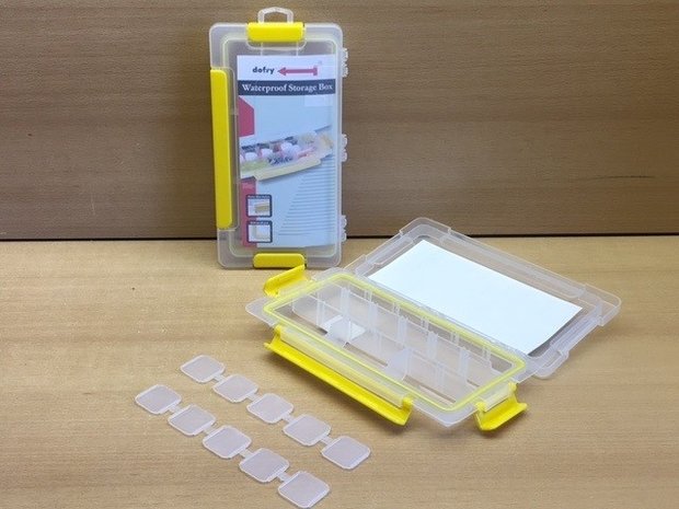 Assortimentsdoos waterdicht 12x23cm.