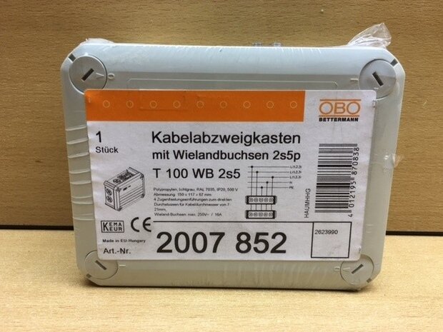 Kabeldoos T 100 WB 2S5 OBO.