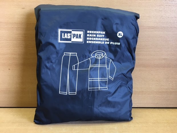 Regenpak Lastpak blauw maat XL.