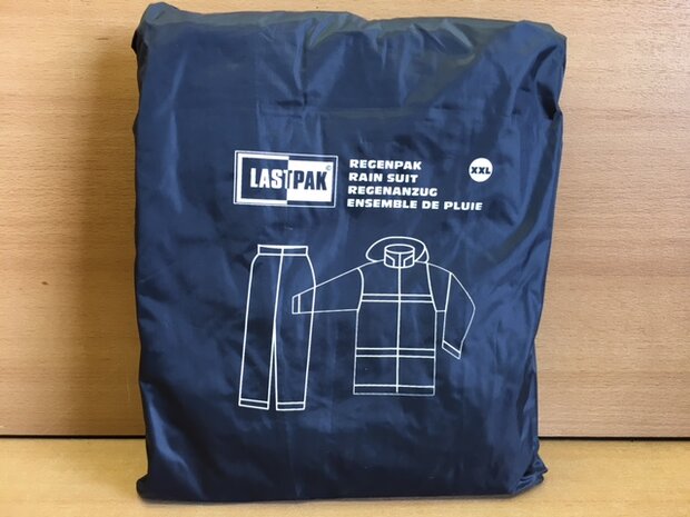 Regenpak Lastpak blauw maat XXL.