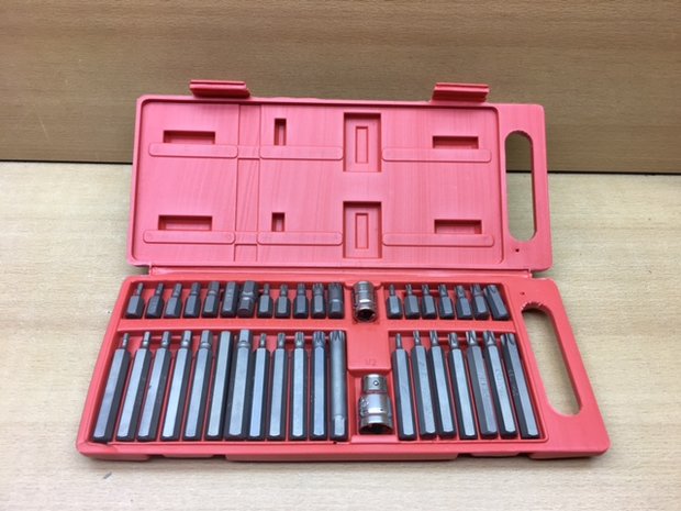 Bitset Torx / Inbus chroom vanadium 40 dlg.