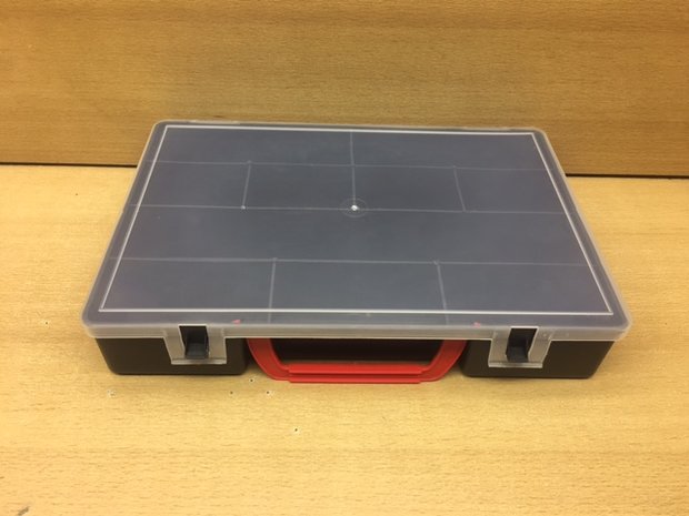 Opbergbox 10 vaks 30x22x6cm.