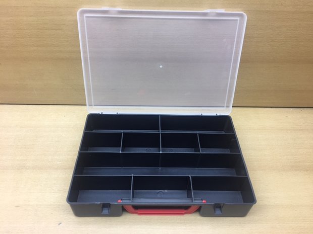 Opbergbox 10 vaks 30x22x6cm.