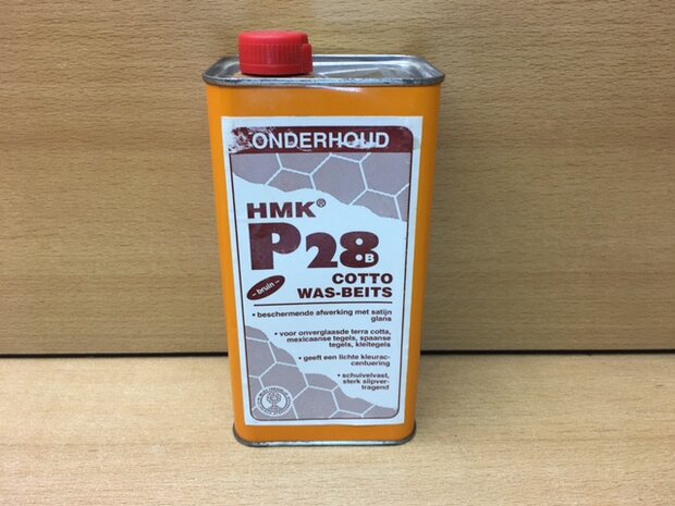 HMK P28B Cotto Was-Beits bruin 1 liter.