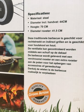 BBQ bol Ø 44 cm.