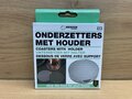 Onderzetters-6x-met-houder-zilver