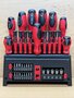 Schroevendraaier--bitsset-in-metalen-rek-39-dlg
